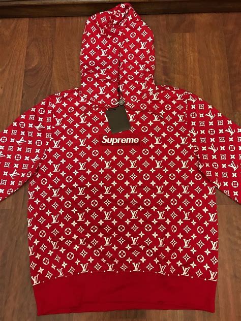 supreme lgo lv|authentic louis vuitton supreme hoodie.